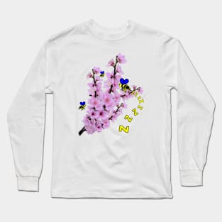 Bees and Flowers Long Sleeve T-Shirt